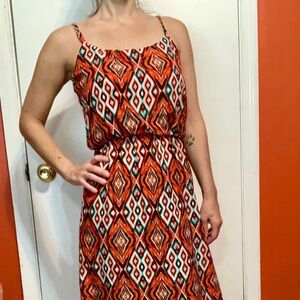 Multicolored I.N. San Francisco Maxi Dress